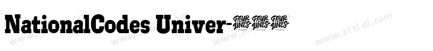 NationalCodes Univer字体转换